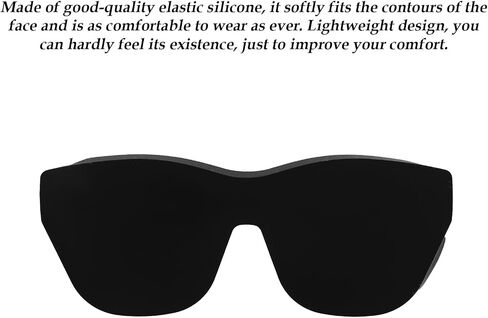 Lens Shade for Rayneo Smart Glasses, Black Silicone Lens Shade Compatible with RayNeo Air3/Air2/Air3s Xreal one/pro/Air2/Air2Pro VITURE One/XR/Pro in Kuwait