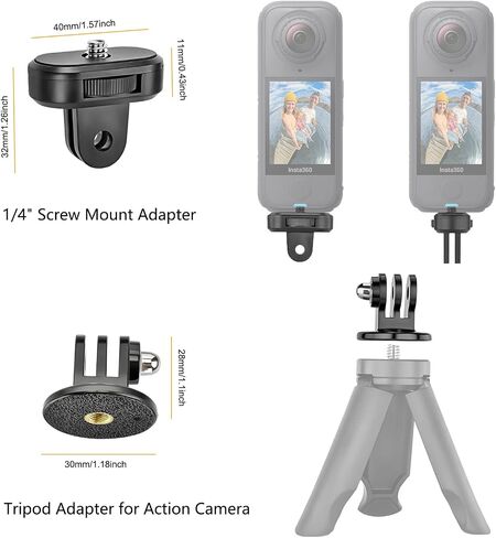 Helmet Mount for GoPro Go Pro, Curved Flat Adhesive Sticky Mounts, Quick Release Buckle, Tripod Adapter, Hero 13 12 11 10 9 8 7 6 5 4 3 2 1 Max Insta 360 DJI Osmo Action Camera Accessories Kit in Kuwait