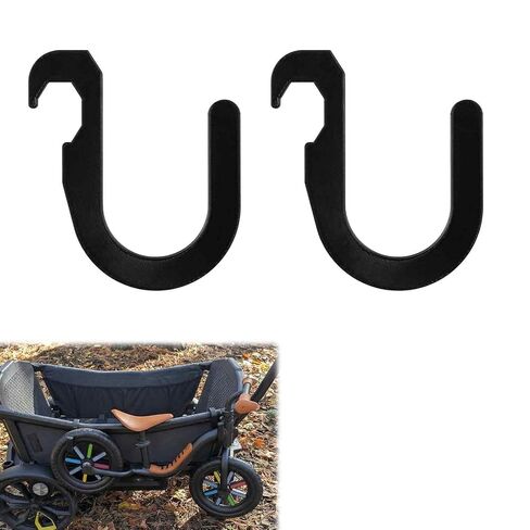 2 Pack Stroller Hooks Compatible with Veer Wagon – Wagon Stroller Accessories ，Heavy Duty Hangers for Balance Bikes, Scooters, Shopping Bags, and Beach Gear in Kuwait