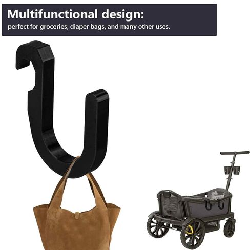 2 Pack Stroller Hooks Compatible with Veer Wagon – Wagon Stroller Accessories ，Heavy Duty Hangers for Balance Bikes, Scooters, Shopping Bags, and Beach Gear in Kuwait