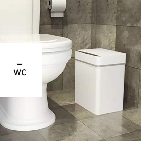 12L Smart Trash Can Induction Type Household Children's Living Room with Lid High-end Retro Toilet Electric Waste in Kuwait