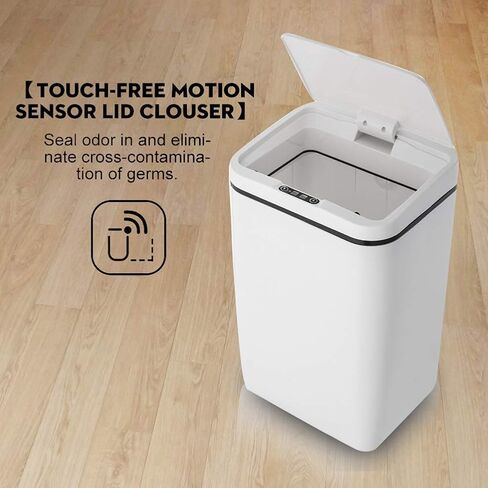 12L Smart Trash Can Induction Type Household Children's Living Room with Lid High-end Retro Toilet Electric Waste in Kuwait