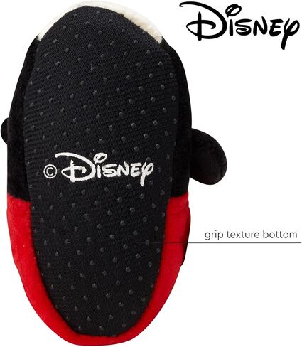 Disney Baby Boys' Mickey Mouse Booties - Soft Fleece Slipper Socks Newborn/Infant Size Months Bootie in Kuwait