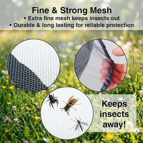 Baby Mosquito Net 2 Pack for Stroller and Infant Car Seat Bug Net for Pram Bassinet and Baby Carrier Breathable Mesh Insect Protection for Newborn Travel in Kuwait
