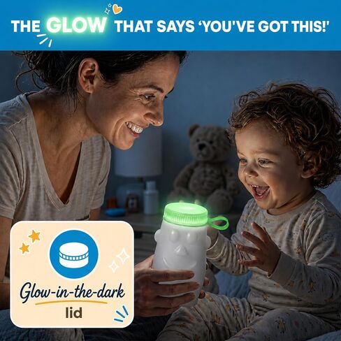Toddler Urinal with Glow in the Dark Lid - 20 oz/600 mL Portable Kids Urinal, BPA-Free Toddler Urinals for Potty Training, Urinals for Kids, Durable On the Go Potty for Boys in Kuwait