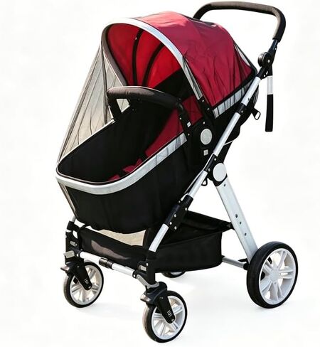 Durable 1mm Hexagonal Fine Mesh Stroller Insect Screen Cover Fit Most Pushchairs, 2 Pack in Kuwait