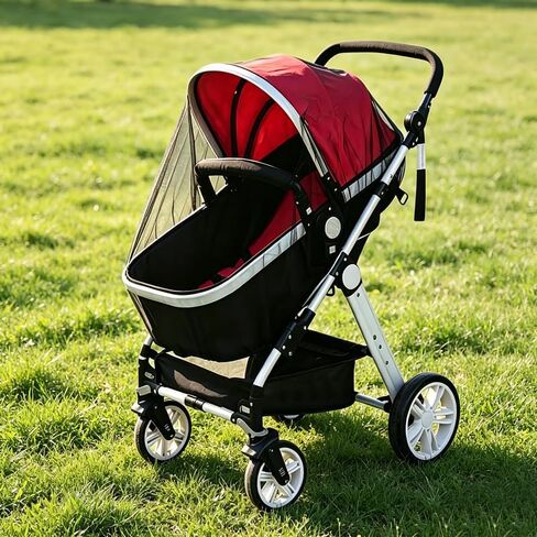 Durable 1mm Hexagonal Fine Mesh Stroller Insect Screen Cover Fit Most Pushchairs, 2 Pack in Kuwait