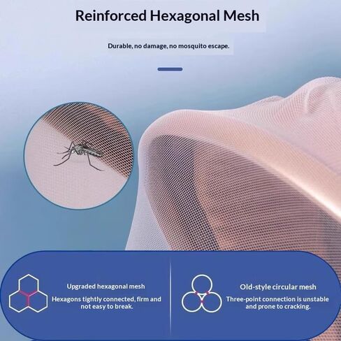 Durable 1mm Hexagonal Fine Mesh Stroller Insect Screen Cover Fit Most Pushchairs, 2 Pack in Kuwait