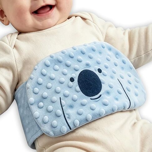 Baby Colic Relief Gripe Belt Seed Heating Pad with Gentle Warmth Tummy Wrap for Soothing Gas and Upset Stomach (Koala) in Kuwait