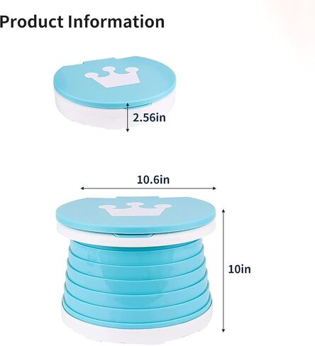 Portable Potty for Toddler Travel Foldable Potty Seat for Toddler Training Toilet for Kids Boys Girls Car On The Go Potty Travel Toilet Chair for Camping Park Indoor/Outdoor in Kuwait