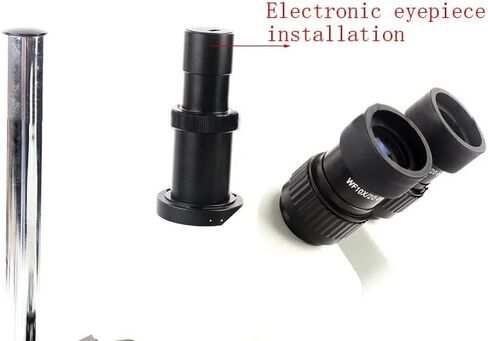 ZTBH Microscope Accessories Kit Microscope Camera Adapter 23.2mm to C Mount Microscope Camera Adapter Electronic Eyepiece Microscope Adapter Tube for Trinocular Stereo Microscope in Kuwait