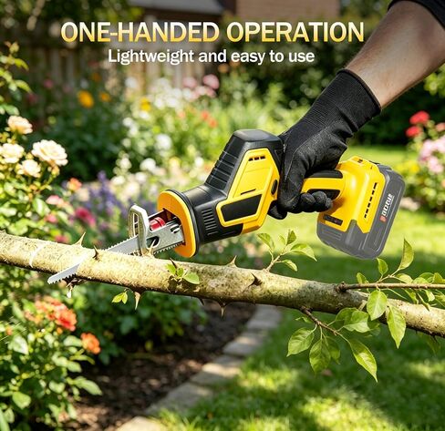 Cordless Reciprocating Saw Compatible with Dewalt 20V Battery, Brushless Sawzall with 2-Speed Control, 4 Tool-Free Blade Change, Compact & Lightweight for Wood, Metal, PVC Cutting (No Battery) in Kuwait