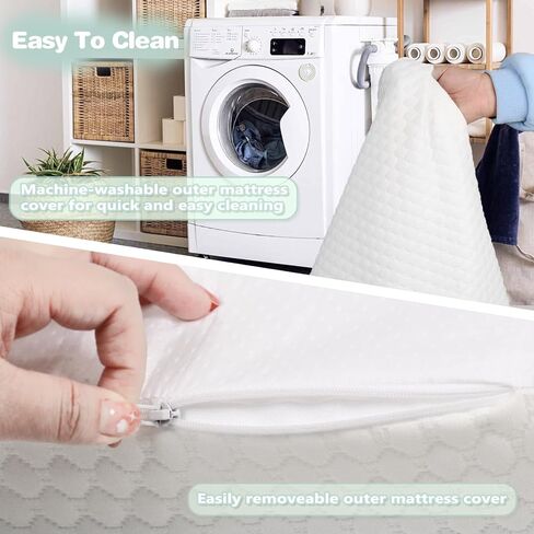 Pack N Play Mattress,38x26Soft&Firm Memory Foam Play Pen Mattress | Portable,Removable Breathable Cover,Skin Friendly Fabric,Machine-Washable in Kuwait