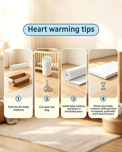 38"x26"x1.42" Dual-Sided Gel Memory Foam Pack and Play Mattress Pad | Waterproof & Washable cover. Portable travel mini crib & playard mattress topper replacement for baby & toddler playpens. in Kuwait