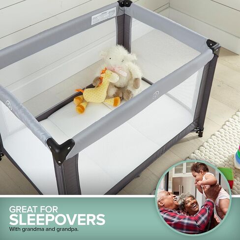 Foldable Travel Pack n Play Mattress Pad with Bag, Waterproof Portable Mini Crib Mattresses, Baby Bed Playpen Memory Foam Topper, Playard Pen Accessories, Traveling Case Included in Kuwait