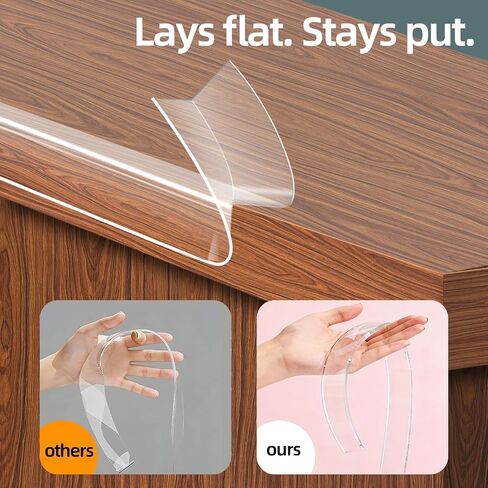 Clear Edge Protector Strip for Furniture, 0.8in x 9.84ft Invisible Corner Guards, No-Residue Self-Adhesive Sharp Edge Cushion Bumper for Table, Countertop, Cabinet, Door Frame, Home Safety in Kuwait