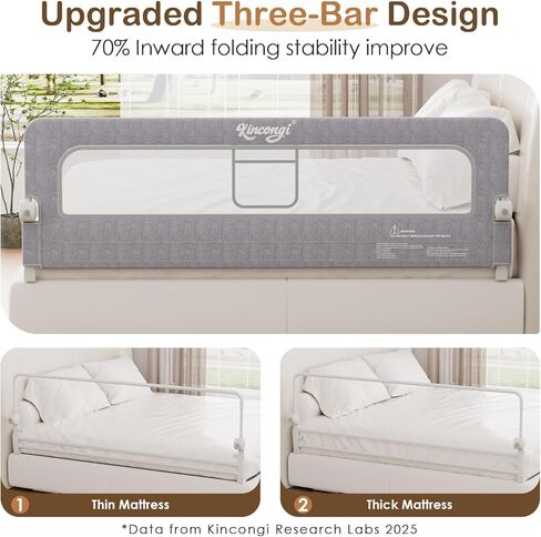Bed Rail for Toddlers, 71 Inch Swing Down Toddler Bed Rails with Wider U-Shape Base, Breathable Baby Bed Rail Guard for King, Queen, Full, Twin Bed Rail for Baby in Kuwait