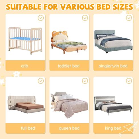 Bed Guard Rail for Toddlers - 47 inches Lift Foldable Toddler Bed Rails for Kids - Safety Baby Bed Rail Guard with Reinforced - Great Fit for Kids Twin Double, Full Size, Queen, King Size in Kuwait