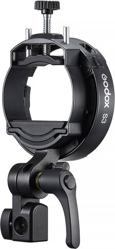 Godox Flash S3 Speedlite Bracket for On-Camera Flash, Adjustable Flash Mount with Bowens Mount Modifier Support for Softboxes and Reflectors, Lightweight Durable Design in Kuwait