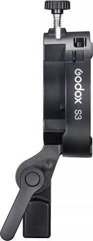 Godox Flash S3 Speedlite Bracket for On-Camera Flash, Adjustable Flash Mount with Bowens Mount Modifier Support for Softboxes and Reflectors, Lightweight Durable Design in Kuwait