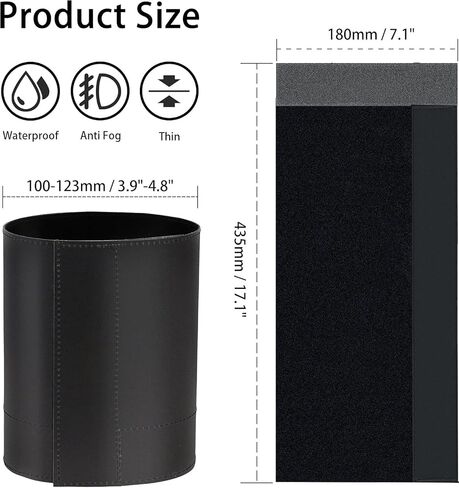 Astromania Flexible Dew Shield for Telescope Front Outer Diameter from 100-123mm Diameter - Bundle with - Anti-Vibration Pads for Telescope Mount & Camera Tripod in Kuwait