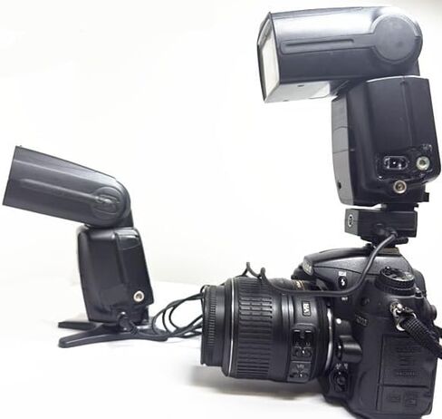 Hot Shoe Multi-Function Adapter for Canon Cameras with 3 PC Sync Ports, Multi-Flash Trigger for Studio Strobe & Speedlite, Supports E-TTL Single Flash & Manual Sync up to 4 Lights in Kuwait