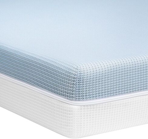 Crib Mattress 6", 2-Stage Certified Safe for Infant & Toddler 100-Day Trial | Firm Side for 0-12 Months, Soft Gel Memory Foam Side for 1-6 Years, Machine Washable Cover, Fits Standard Crib & Toddler Bed in Kuwait