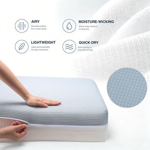 Crib Mattress 6", 2-Stage Certified Safe for Infant & Toddler 100-Day Trial | Firm Side for 0-12 Months, Soft Gel Memory Foam Side for 1-6 Years, Machine Washable Cover, Fits Standard Crib & Toddler Bed in Kuwait