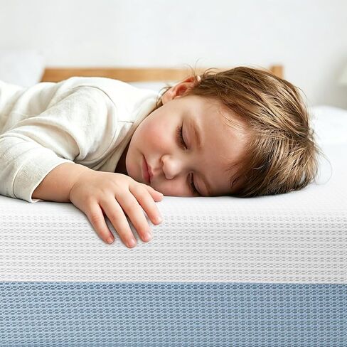 Crib Mattress 6", 2-Stage Certified Safe for Infant & Toddler 100-Day Trial | Firm Side for 0-12 Months, Soft Gel Memory Foam Side for 1-6 Years, Machine Washable Cover, Fits Standard Crib & Toddler Bed in Kuwait