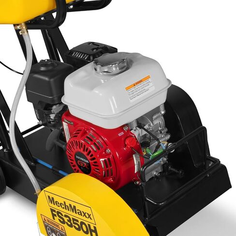MechMaxx Honda GX160 Walk-Behind Concrete Floor Saw, 14 in Blade, 4 in Cutting Depth, FS350H in Kuwait