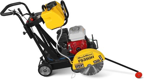 MechMaxx Honda GX160 Walk-Behind Concrete Floor Saw, 14 in Blade, 4 in Cutting Depth, FS350H in Kuwait