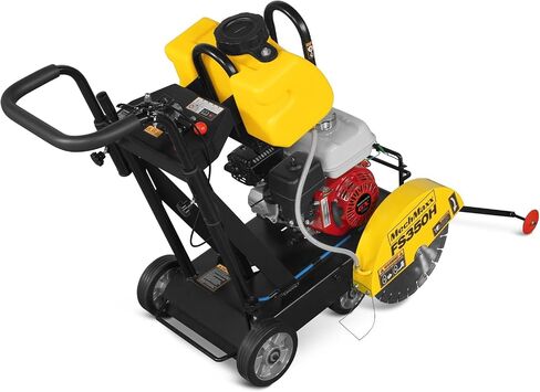 MechMaxx Honda GX160 Walk-Behind Concrete Floor Saw, 14 in Blade, 4 in Cutting Depth, FS350H in Kuwait