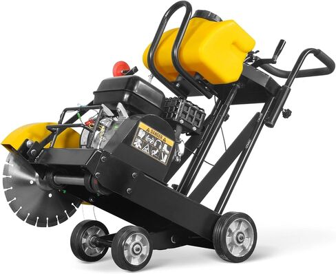 MechMaxx 5.8 HP Walk-Behind Concrete Floor Saw, 14 in Blade, 4 in Cutting Depth, FS350Z in Kuwait