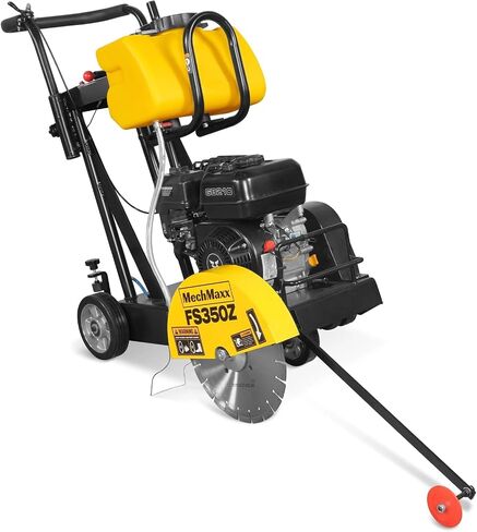 MechMaxx 5.8 HP Walk-Behind Concrete Floor Saw, 14 in Blade, 4 in Cutting Depth, FS350Z in Kuwait