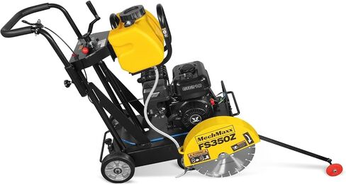 MechMaxx 5.8 HP Walk-Behind Concrete Floor Saw, 14 in Blade, 4 in Cutting Depth, FS350Z in Kuwait