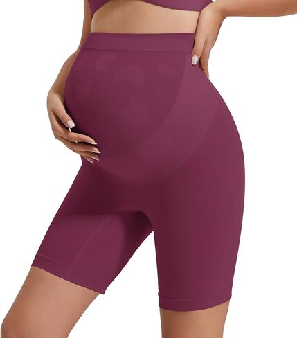 INNERSY Women's Maternity Shapewear Shorts High Waist Underwear Pregnancy Seamless Belly Support Panties in Kuwait