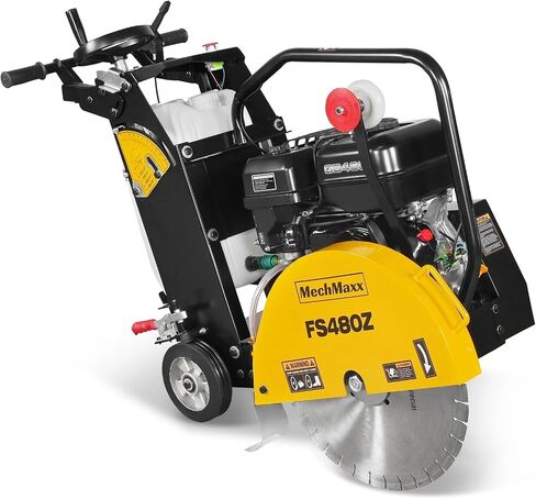 MechMaxx 15 HP Walk-Behind Concrete Floor Saw, 20 in Blade, 7 in Cutting Depth, FS480Z in Kuwait