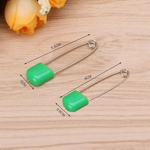 20 Pcs 2 Inch Baby Infant Child Cloth Nappy Diaper Pins Safety Locking Holder Colorful Safety Pins Heavy Duty, Diaper for Pins and Fasteners, Cloth Diapers and Accessories in Kuwait