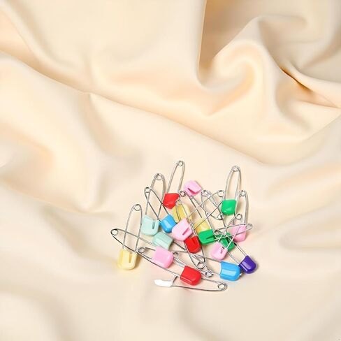 20 Pcs 2 Inch Baby Infant Child Cloth Nappy Diaper Pins Safety Locking Holder Colorful Safety Pins Heavy Duty, Diaper for Pins and Fasteners, Cloth Diapers and Accessories in Kuwait