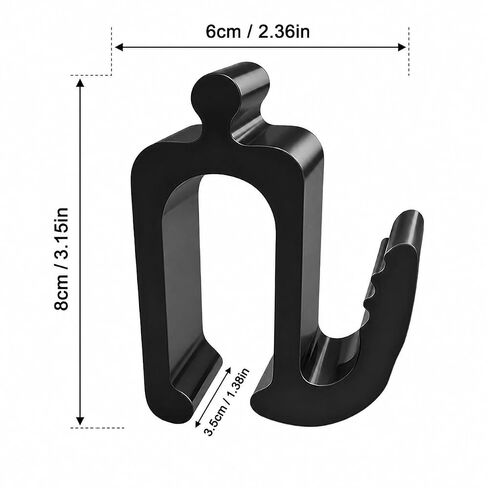 Universal Stroller Hooks for Bags, Heavy Duty Baby Stroller Accessories for Diaper Bags, Grocery Bags & Shopping Bags, Easy Install Stroller Clips for Most Strollers and Wagons in Kuwait