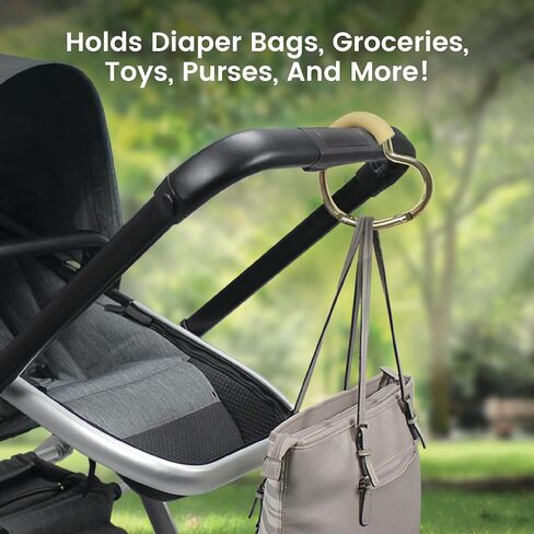 Lulyboo Handy Multi-Use Heart Hook | Lightweight EVA Foam Clip for Strollers, Carriers & Shopping Carts | Secure Diaper Bag, Purse, Toy & Grocery Holder | Durable Portable Organizer in Kuwait