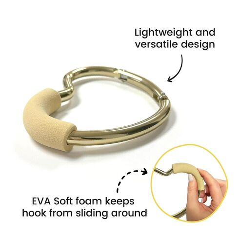 Lulyboo Handy Multi-Use Heart Hook | Lightweight EVA Foam Clip for Strollers, Carriers & Shopping Carts | Secure Diaper Bag, Purse, Toy & Grocery Holder | Durable Portable Organizer in Kuwait