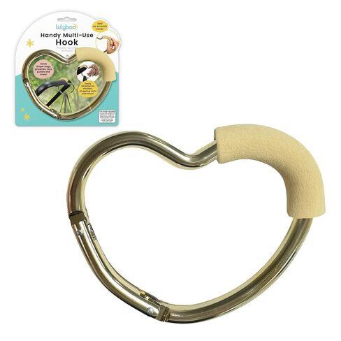 Lulyboo Handy Multi-Use Heart Hook | Lightweight EVA Foam Clip for Strollers, Carriers & Shopping Carts | Secure Diaper Bag, Purse, Toy & Grocery Holder | Durable Portable Organizer in Kuwait