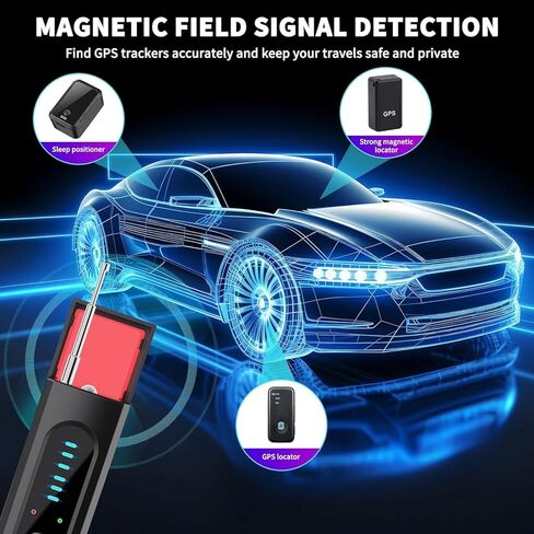 Nilone Hidden Camera Detector for Travel, Camera Detector Spy Camera Finder | 5 Levels Sensitivity 4 Modes Hidden Device Finder, Personal Privacy & Security Devices for Home,Hotel&Travel,Office,Vehicles in Kuwait