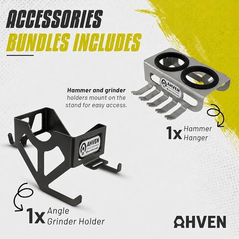 Heavy Duty Mobile Vise and Grinder Stand Set with Accessory Hangers, Steel Floor Pedestal for Bench Vise and Bench Grinder in Kuwait