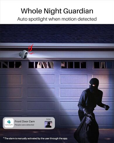 WUUK Security Cameras Wireless Outdoor 2K, Indoor Home Surveillance System | 32G Local Storage, No Monthly Fee, Motion Alert, Night Vision, 2.4/5 GHz WiFi, Compatible with Alexa & Google, 4-Camera Kit in Saudi Arabia