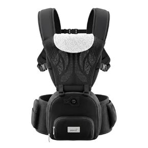 Grownsy Innovative Cooling Baby Carrier with Quiet Built-in Fan, Black | Safety Certified, 360 Ventilated Airflow, All-Day Breathable Cool Comfort, Ideal For Summer, Fits 7-50lbs Newborn To Toddler in Kuwait