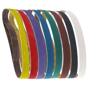 1 x 30 Inch Sanding Belts for Knife Sharpening, 80/120/180/240/400/600/1000/3000 Grits, for 1x30" Belt Sander, Metal Polishing, Woodworking, 16 Pack in Kuwait