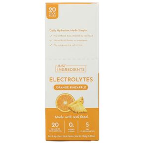 Just Ingredients Orange Pineapple Electrolyte 20ct, 0.29 OZ in Saudi Arabia