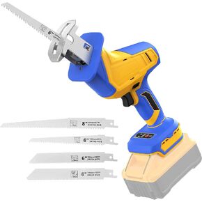 Cordless Reciprocating Saw Compatible with Dewalt 20V Battery(No Battery) | Brushless Sawzall with 3500 SPM,Tool-Free Blade Change, LED Work Light, 4 Blades for Wood, Metal and PVC Cutting in Kuwait